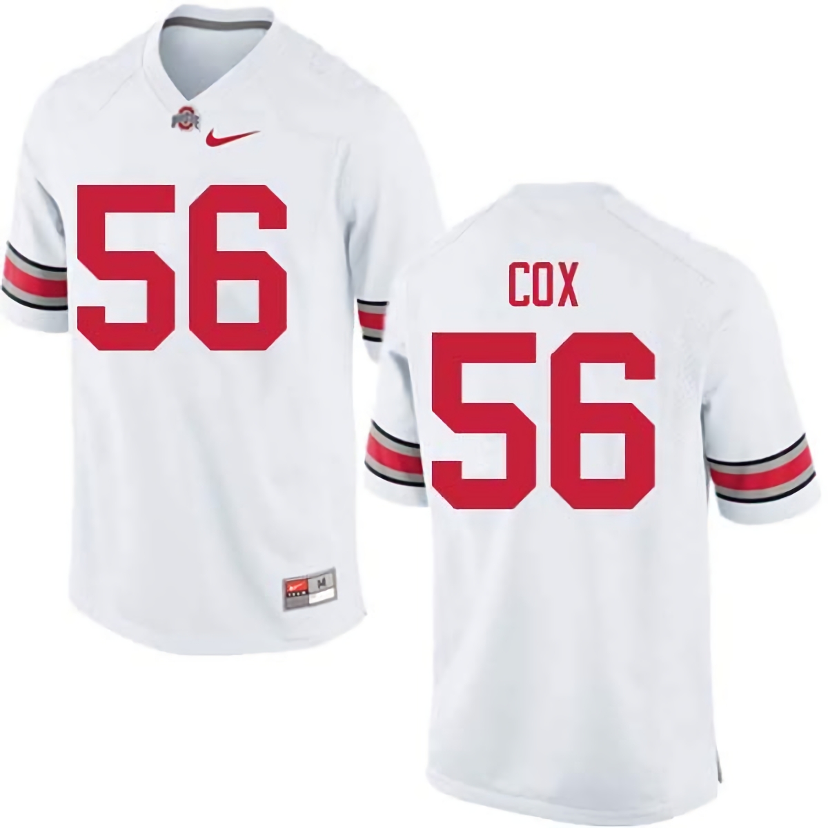 Aaron Cox Ohio State Buckeyes Men's NCAA #56 Nike White College Stitched Football Jersey WDV6456OD